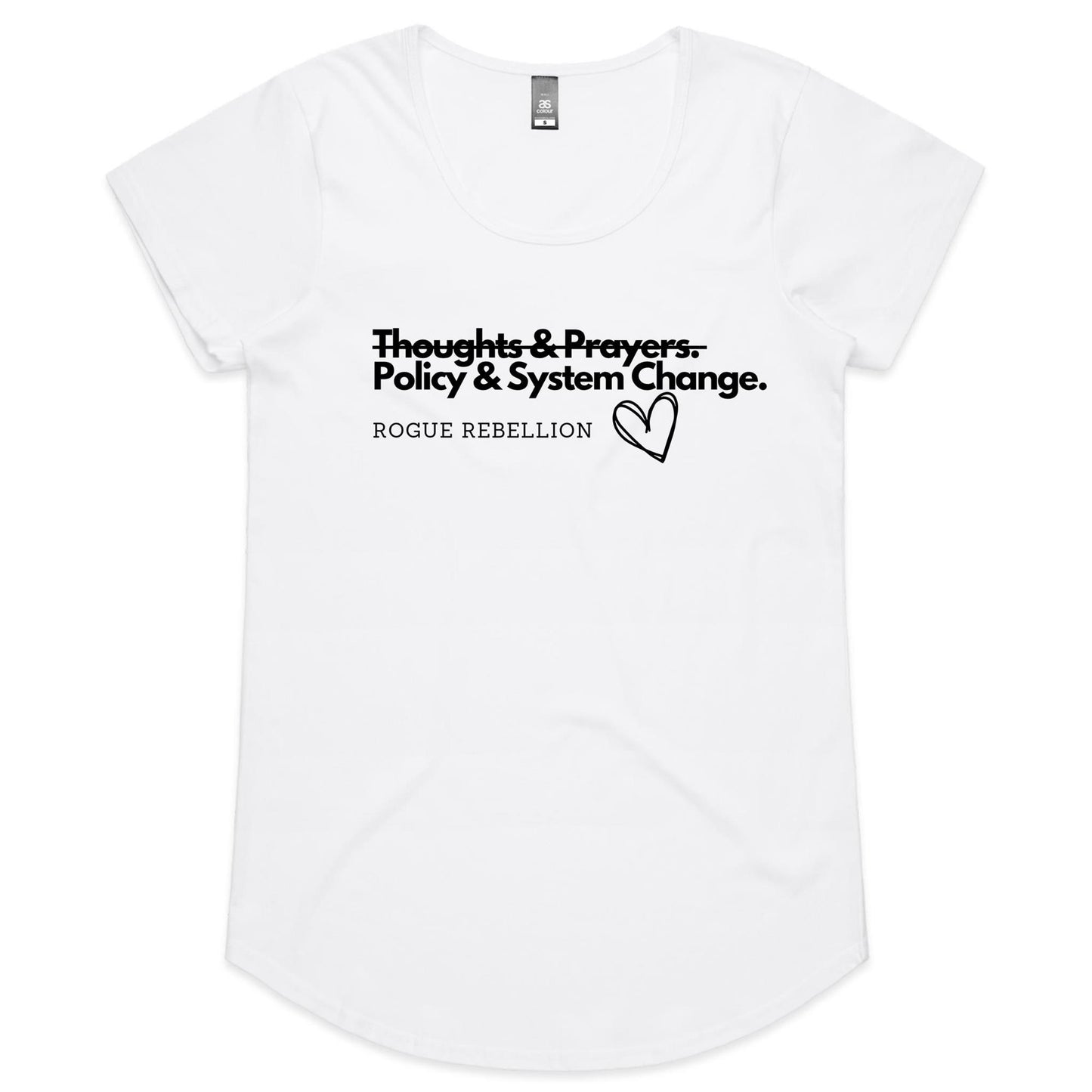 Thoughts and Prayers - Womens Scoop Neck T-Shirt