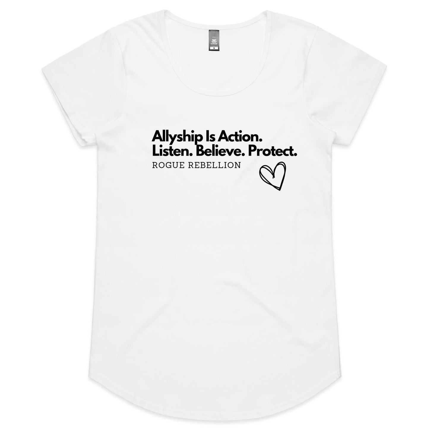Allyship In Action - Womens Scoop Neck T-Shirt
