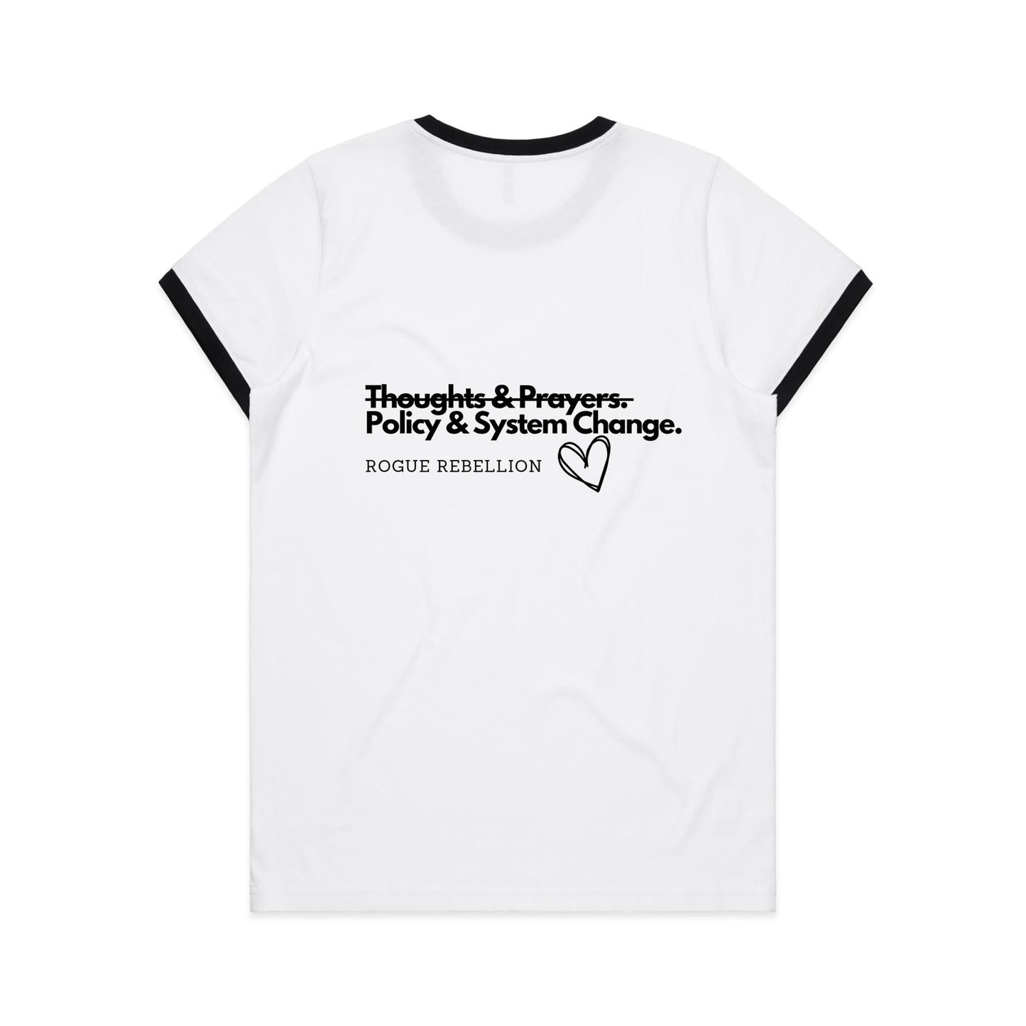 Policies & System Change - Women's Ringer Tee