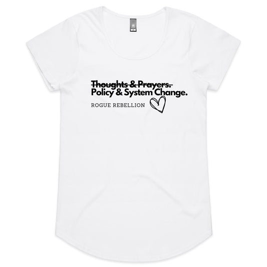 Thoughts and Prayers - Womens Scoop Neck T-Shirt