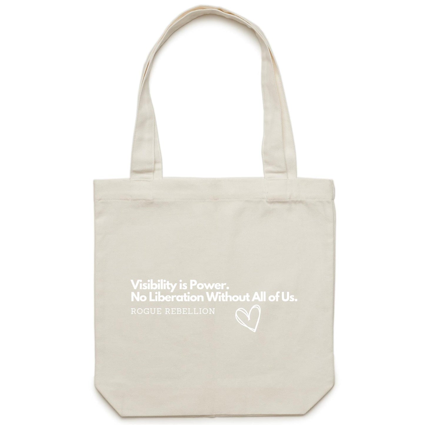 Visibility is Power - Canvas Tote Bag