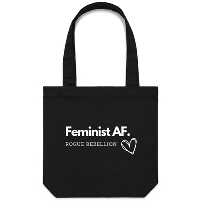 Feminist AF - Carrie - Canvas Tote Bag