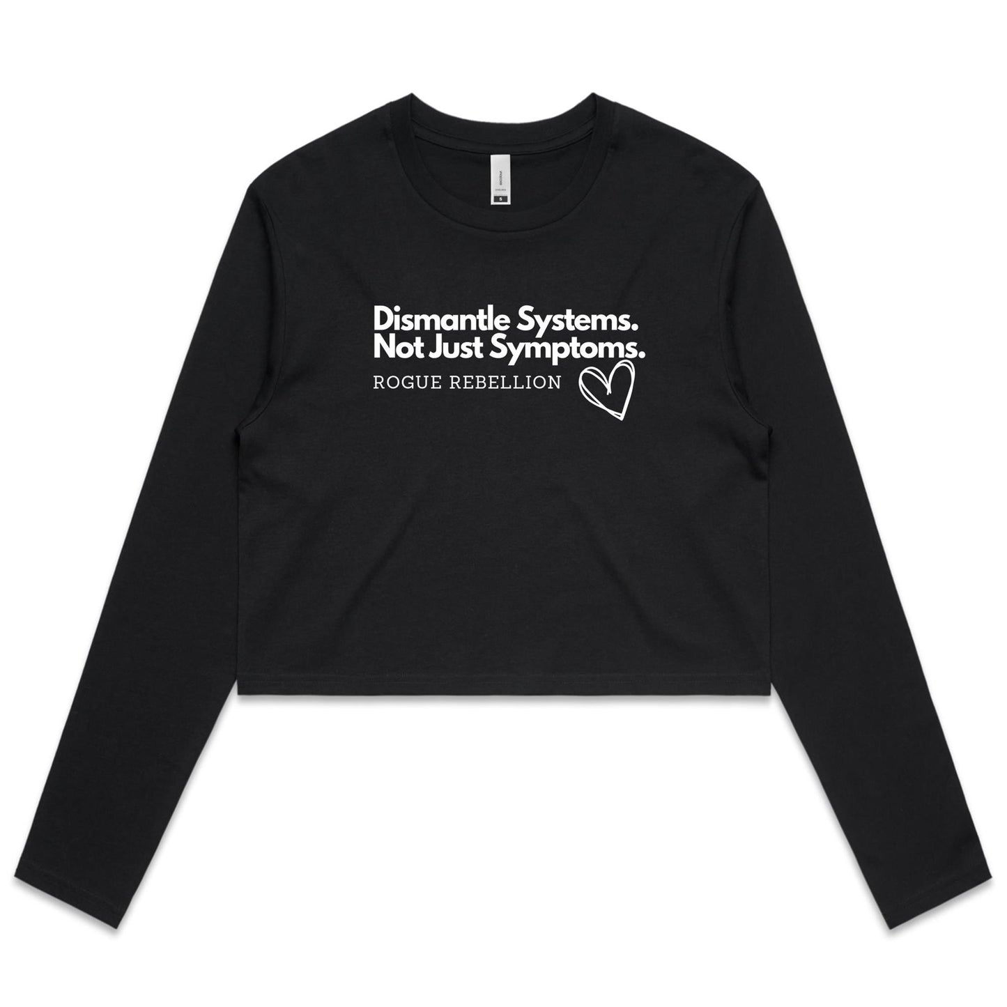 Dismantle Sytems - Women's Long Sleeve Crop Tee