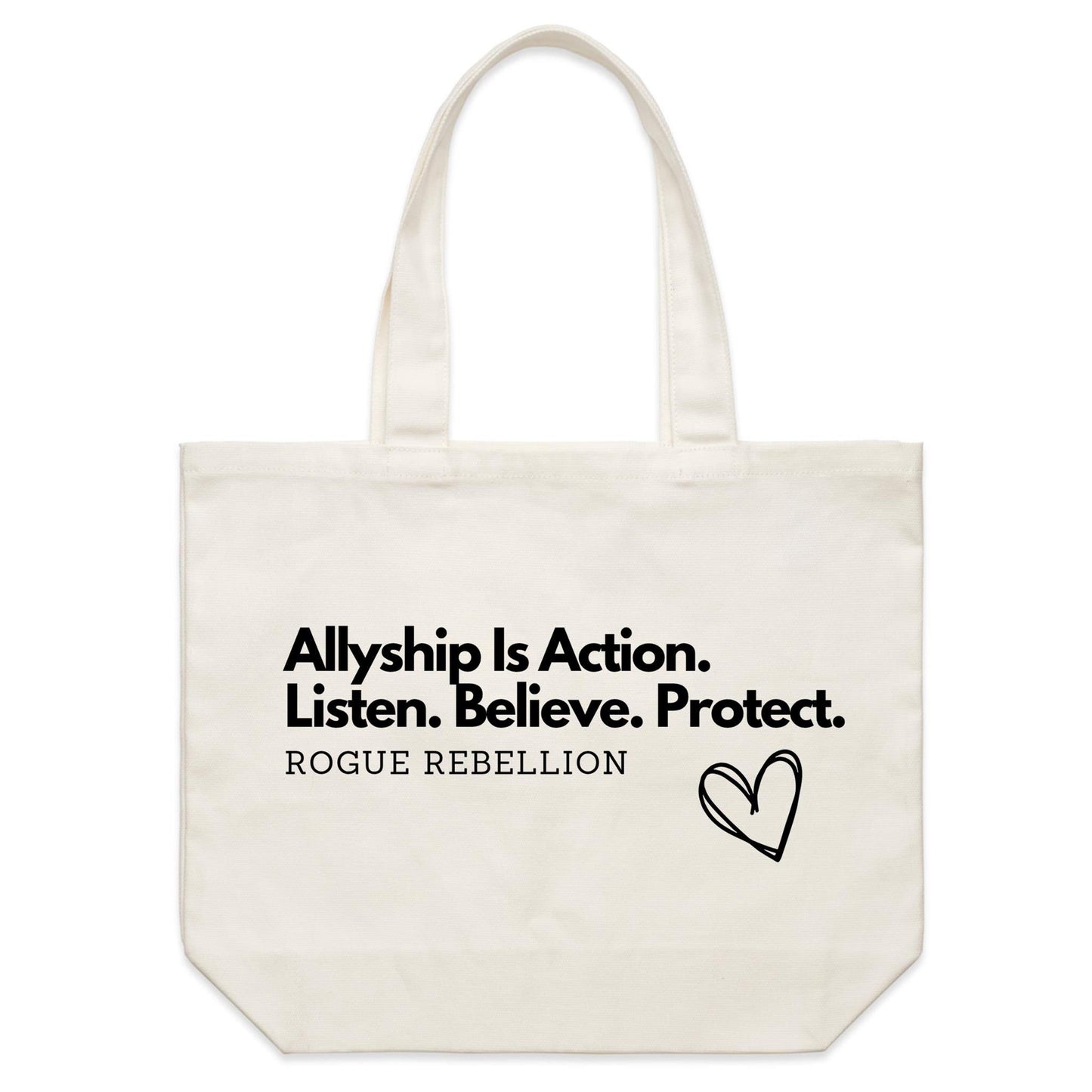 Allyship In Action - Shoulder Canvas Tote Bag