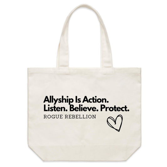 Allyship In Action - Shoulder Canvas Tote Bag