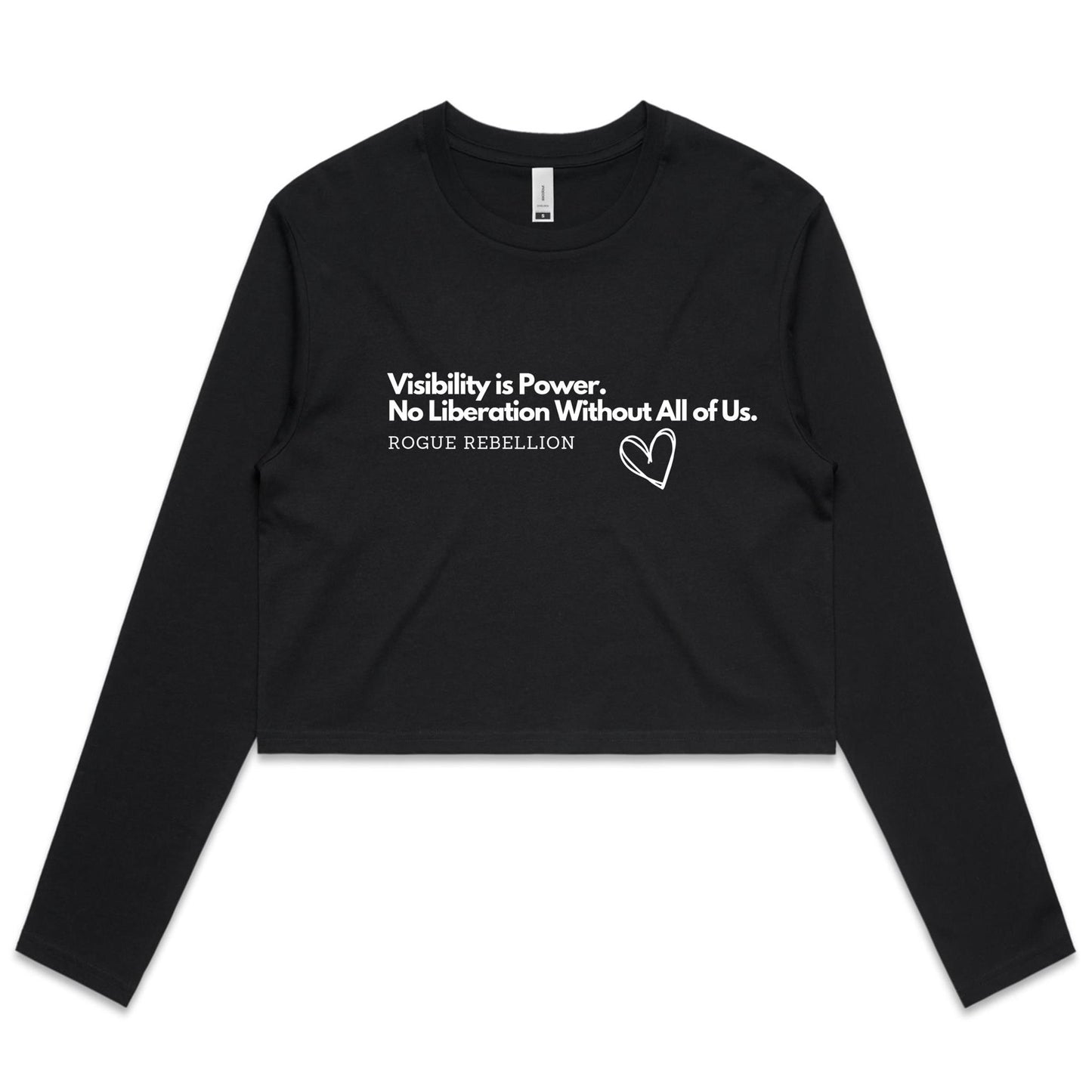 Power All of us -  Long Sleeve Crop Tee