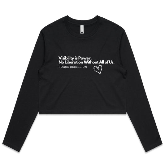 Power All of us -  Long Sleeve Crop Tee