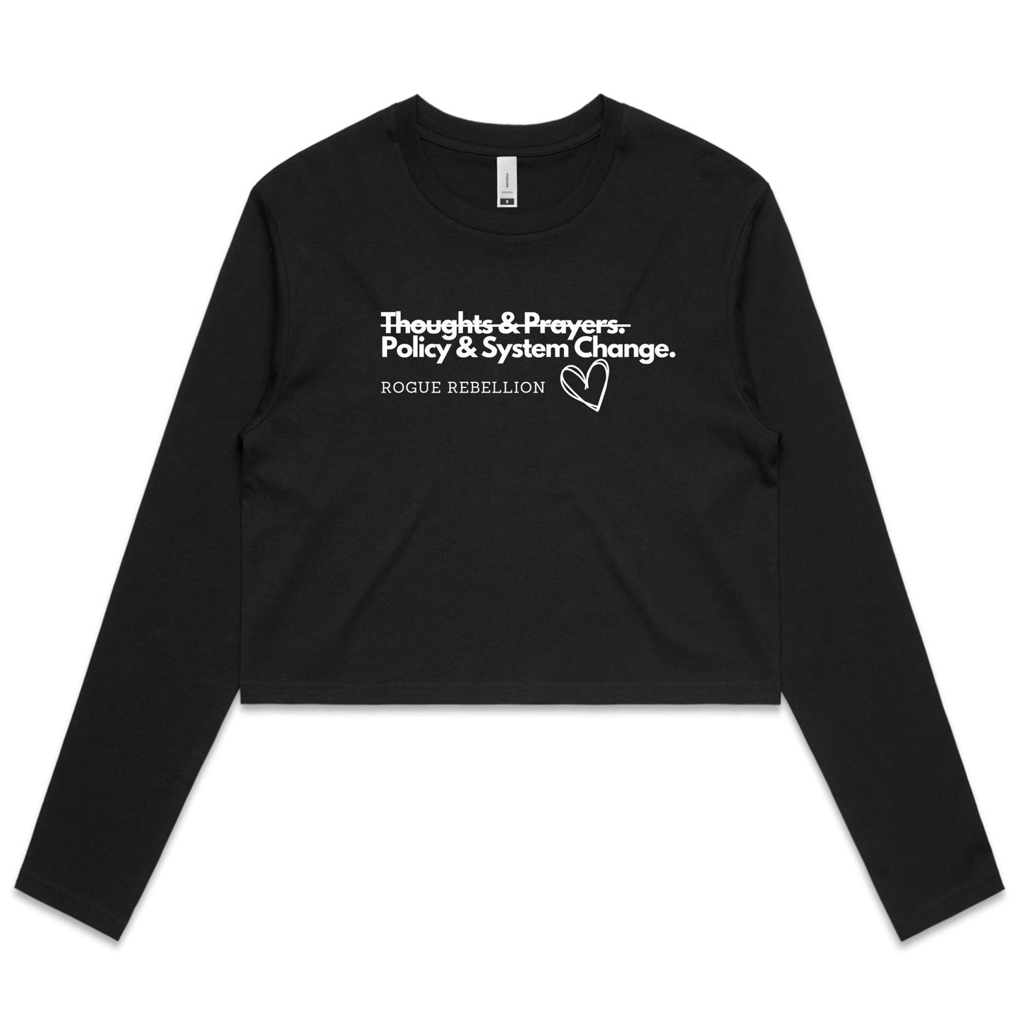 System Change - Women's Long Sleeve Crop Tee