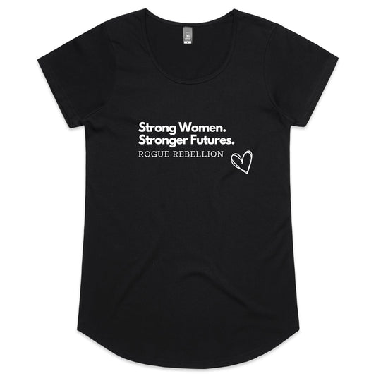 Strong Women- Womens Scoop Neck T-Shirt
