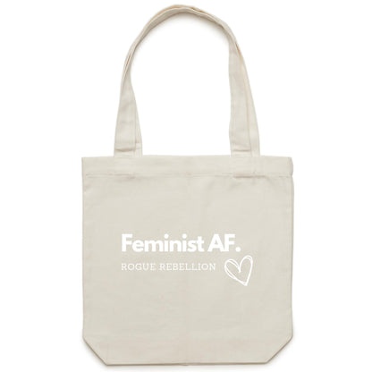 Feminist AF - Carrie - Canvas Tote Bag