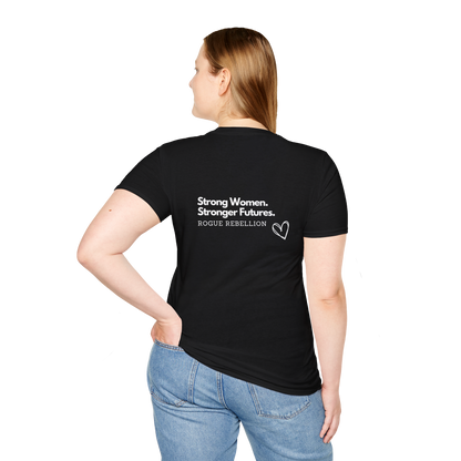 Rogue Rebellion Front & Back Design - Stronger Women Tee