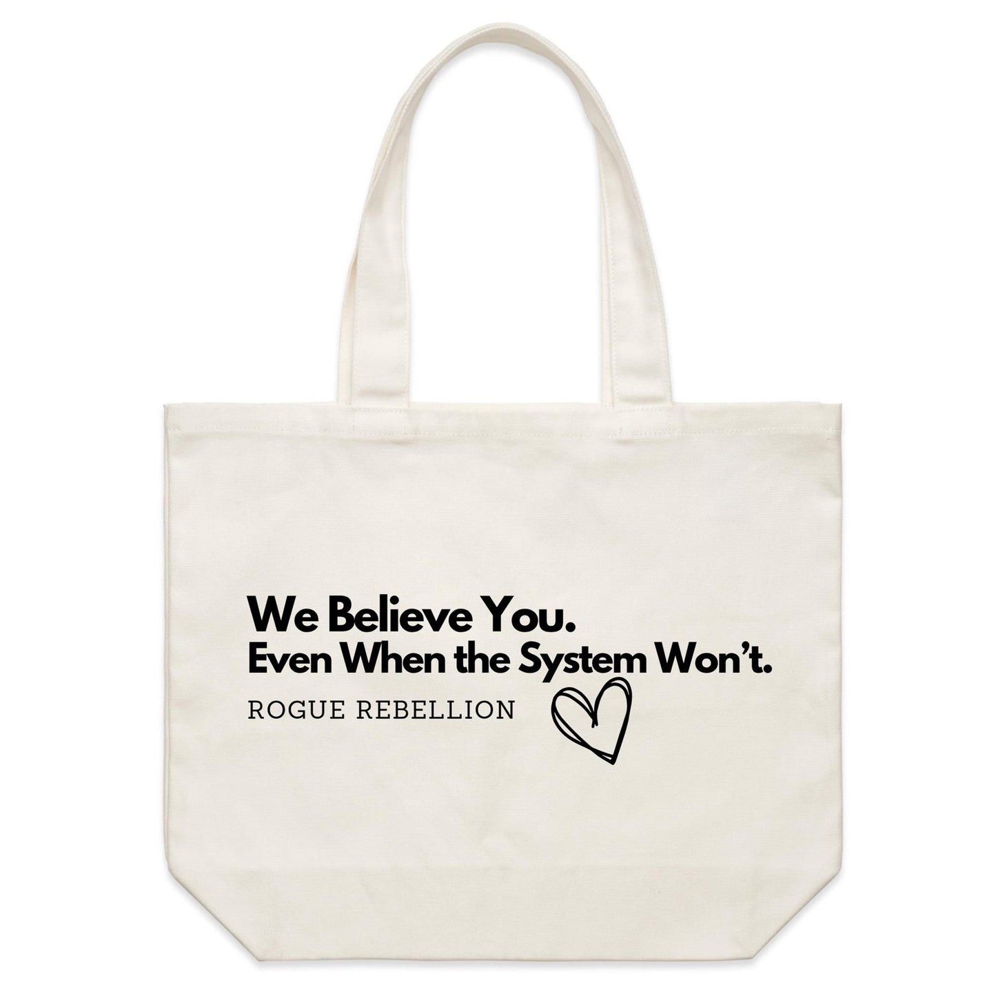 Believe Her- Shoulder Canvas Tote Bag
