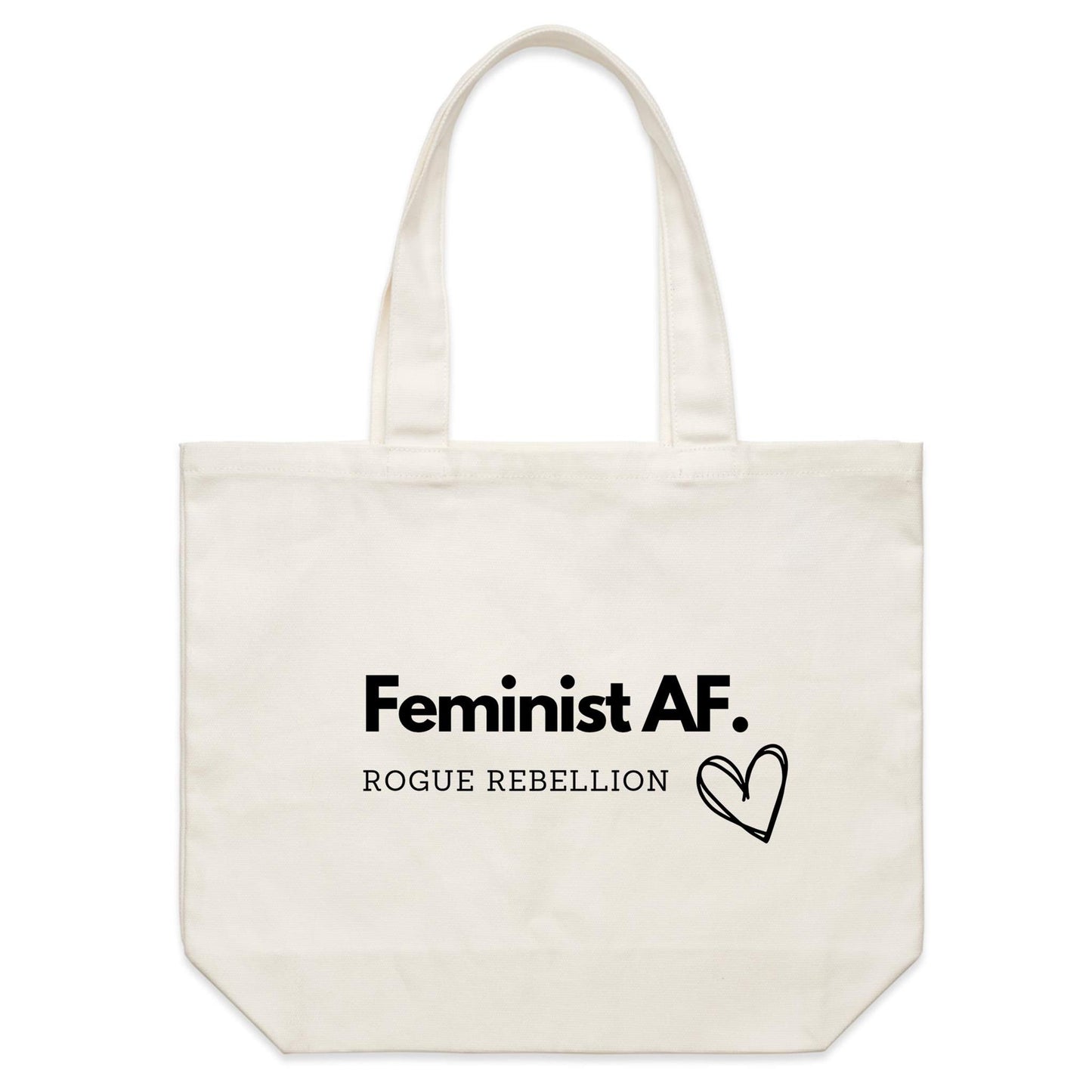 Feminist AF - Shoulder Canvas Tote Bag