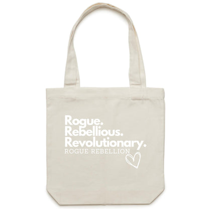 Rogue Rebellious Revolutionary - Carrie - Canvas Tote Bag