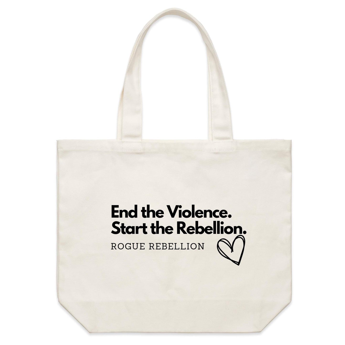 End Violence - Shoulder Canvas Tote Bag