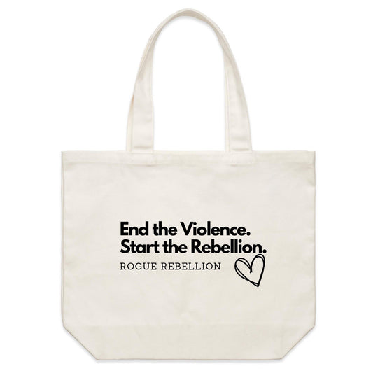 End Violence - Shoulder Canvas Tote Bag