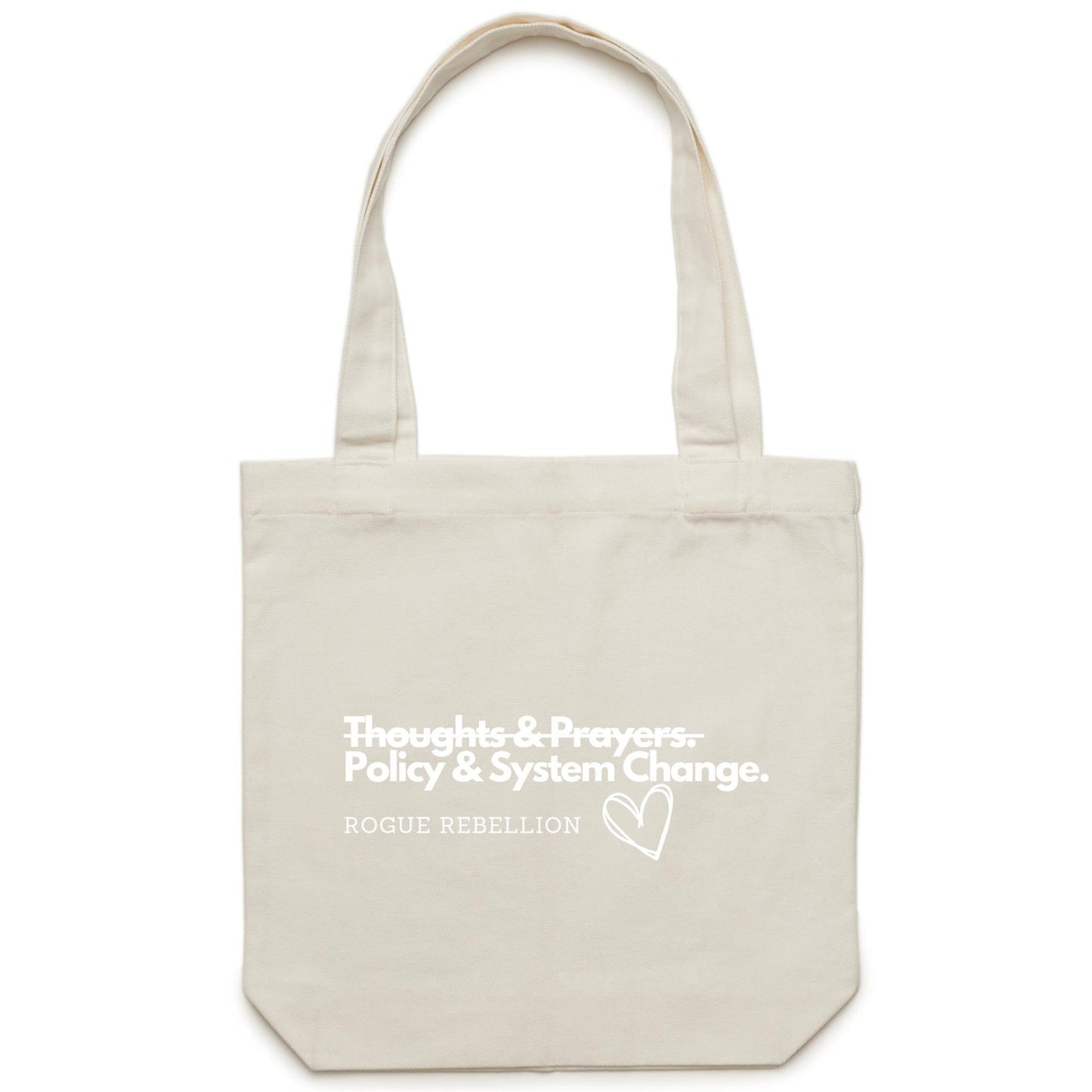 Policy & System Change - Canvas Tote Bag