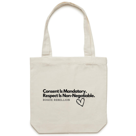 Consent is Mandatory - Canvas Tote Bag